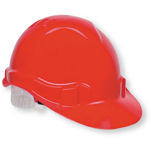 Capacete de protecção vermelho